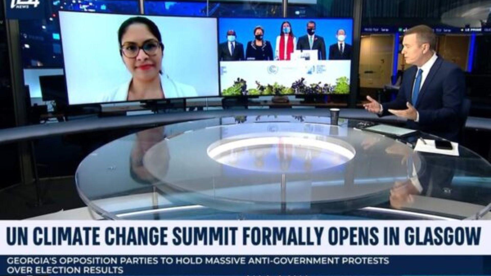 Interview on international TV